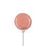 Rose gold rond mini folieballon, 10 cm