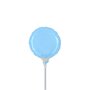 Lichtblauw rond mini folieballon, 10 cm