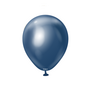 kleine chrome ballonnen navy, 13 cm