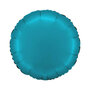 Petrol blue folieballon rond, 18 inch