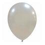 Zilver metallic ballonnen, 10 inch / 9 inch