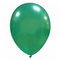 Donkergroen metallic ballonnen, 10 inch / 9 inch