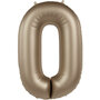 folie cijfer 0 starlight gold,  86cm