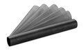 Organza zwart, 36 cm, 9 m