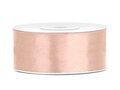 satijn lint peach, 25 mm