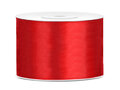 breed satijn lint rood, 50 mm