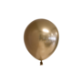 chrome mirror goud ballonnen, 13 cm