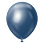 Navy blue chrome mirror ballon, 18 inch/45 cm