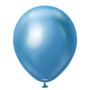 Blauw chrome mirror ballon, 18 inch/45 cm
