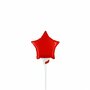 rood ster mini folieballon, 10 cm