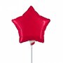 Rood ster mini folieballon, 23 cm