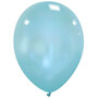 Sky blue metallic ballonnen, 10 inch / 9 inch