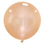 Metallic peach XL ballon, 75 cm