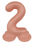 foliecijfer 2 staand, vintage rose, 41 cm