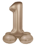 foliecijfer 1 staand, starlight gold, 41 cm