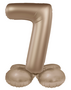 foliecijfer 7 staand, starlight gold, 41 cm
