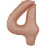 folie cijfer 4 vintage rose,  86cm