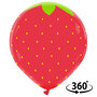 Aardbei strawberry ballon, 24 inch