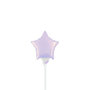 lila lavendel ster mini folieballon, 10 cm