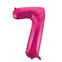 Folie cijferballon 7 Pink