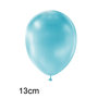 Lichtblauw babyblauw metallic ballonnen 5 inch