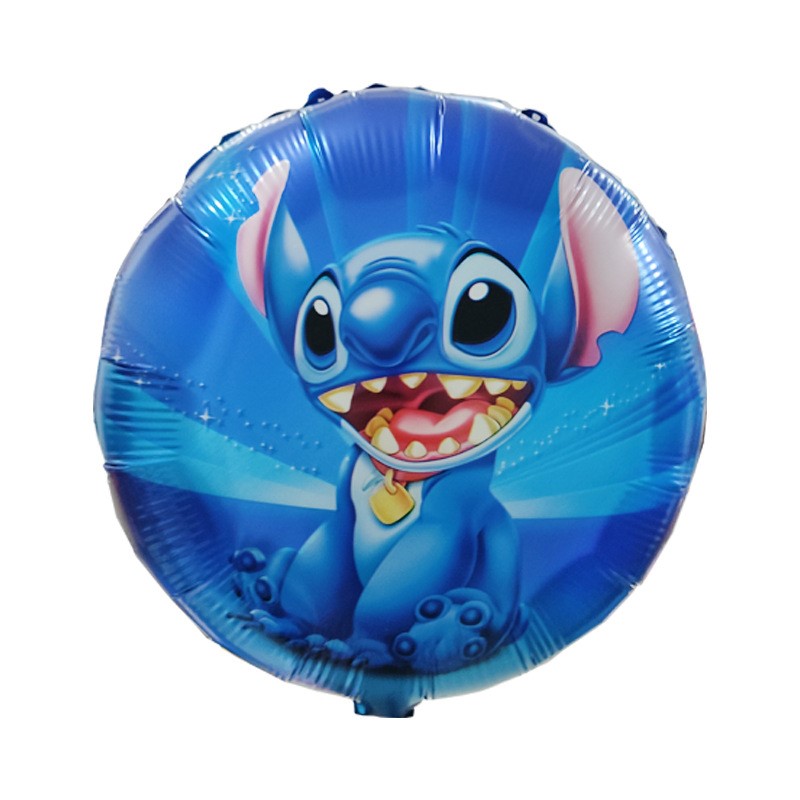 Stitch Folieballon rond, 18 inch (45 cm), geschikt voor lucht- en