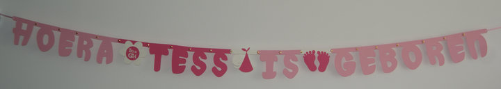 Naamslinger Geboorte, lettertype Sesamstraat met tussenstukjes Naamslinger Geboorte, lettertype Sesamstraat met tussenstukjes