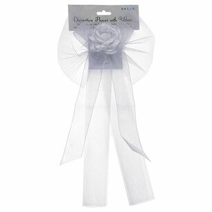 Decoratie bloem met tule Decoratie bloem met tule