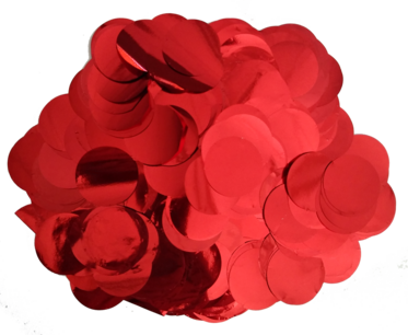 Rood metallic confetti XL, 14 gram Rood metallic confetti XL, 14 gram