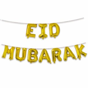 Eid Mubarak, set Folieletters Eid Mubarak, set Folieletters