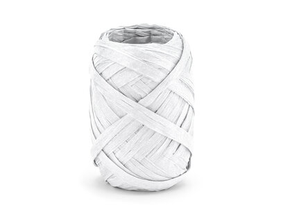 Wit Raffia lint, 5 mm, 10 m Wit Raffia lint, 5 mm, 10 m