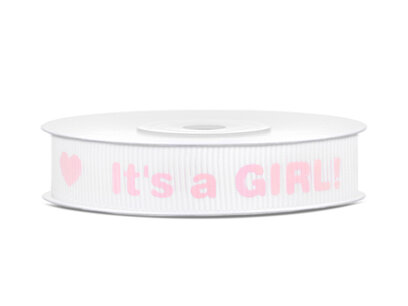 It's a Girl lint (grosgrain), 12 mm, 10 m It's a Girl lint (grosgrain), 12 mm, 10 m