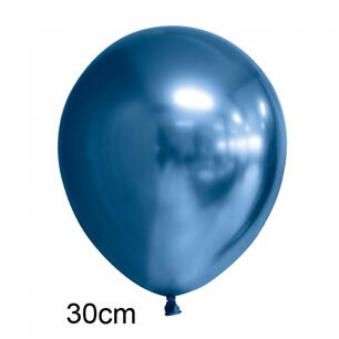 Blauw Chrome ballon (30cm) Blauw Chrome ballon (30cm)