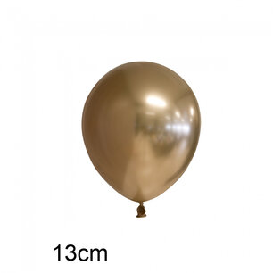 Goud Chrome kleine ballon (13cm) Goud Chrome kleine ballon (13cm)