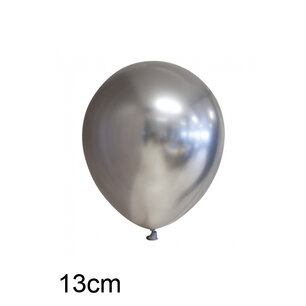 Zilver Chrome kleine ballon (13cm) Zilver Chrome kleine ballon (13cm)