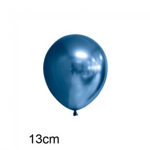 Blauw Chrome kleine ballon (13cm) Blauw Chrome kleine ballon (13cm)
