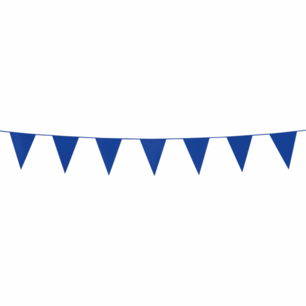 Blauw, mini Vlaggenlijn, 3 meter Blauw, mini Vlaggenlijn, 3 meter