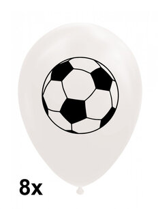 Voetbal ballonnen, 8 stuks, 30cm Voetbal ballonnen, 8 stuks, 30cm