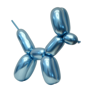 Blauw Chrome Modelleerballon Medium Blauw Chrome Modelleerballon Medium