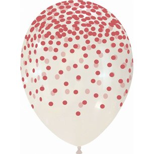 Rose Gold Confetti Rain ballon, 30cm Rose Gold Confetti Rain ballon, 30cm