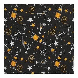 Champagne Feest Servetten, 20 stuks Champagne Feest Servetten, 20 stuks