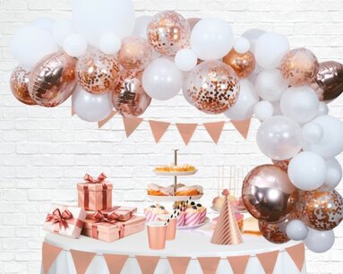 Rose Gold Ballonnenboog DIY deco kit Rose Gold Ballonnenboog DIY deco kit
