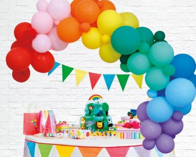 Rainbow Ballonnenboog DIY deco kit Rainbow Ballonnenboog DIY deco kit
