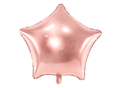 Rose Gold Ster folieballon, 70 cm Rose Gold Ster folieballon, 70 cm