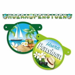 Letterslinger Hoera Pensioen, 170cm Letterslinger Hoera Pensioen, 170cm