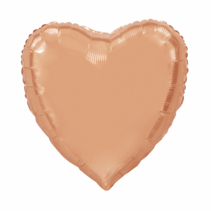 Rose Gold XL Hart Folieballon, 92 cm Rose Gold XL Hart Folieballon, 92 cm