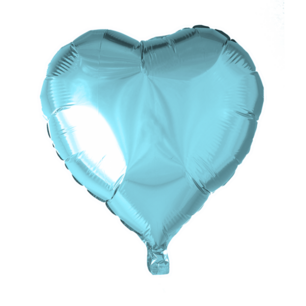 Blauw: lichtblauw Hart Folieballon, 46 cm Blauw: lichtblauw Hart Folieballon, 46 cm