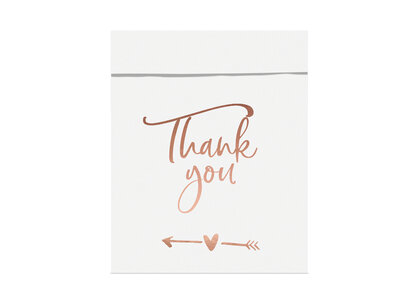 Thank you Uitdeelzakjes / gift bags, 6 stuks, papier Thank you Uitdeelzakjes / gift bags, 6 stuks, papier
