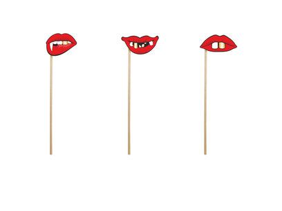 Foto props Lips, 3 stuks Foto props Lips, 3 stuks