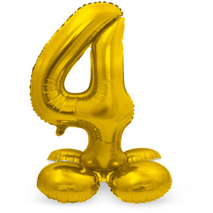 4 Foliecijfer staand, goud, 72 cm 4 Foliecijfer staand, goud, 72 cm